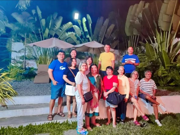 A group gathering at The Fern Private Villas