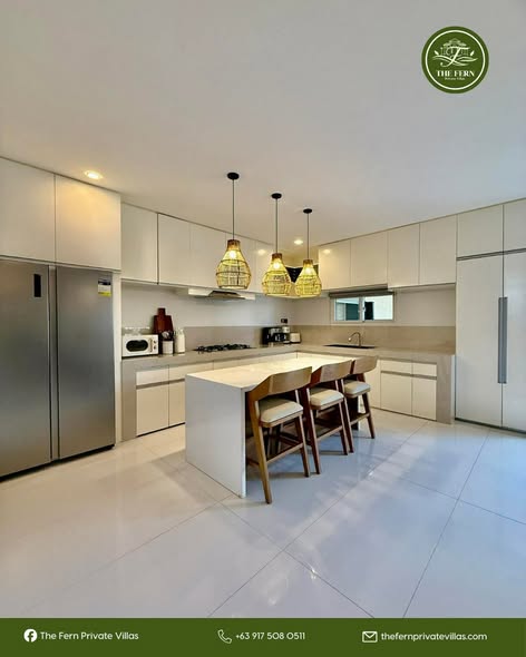 Modern kitchen inside the villa